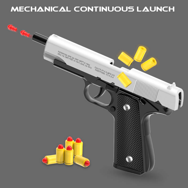 Catapult Launcher Toy - مسدس مسدس لعبة كولت M1911، غلاف