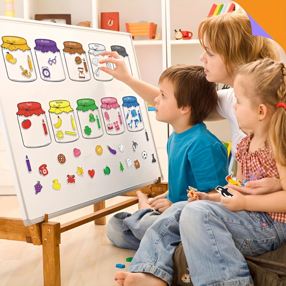 Magnetic Drawing Board - التعرف على الألوان مجموعة الفرز المغناطيسي