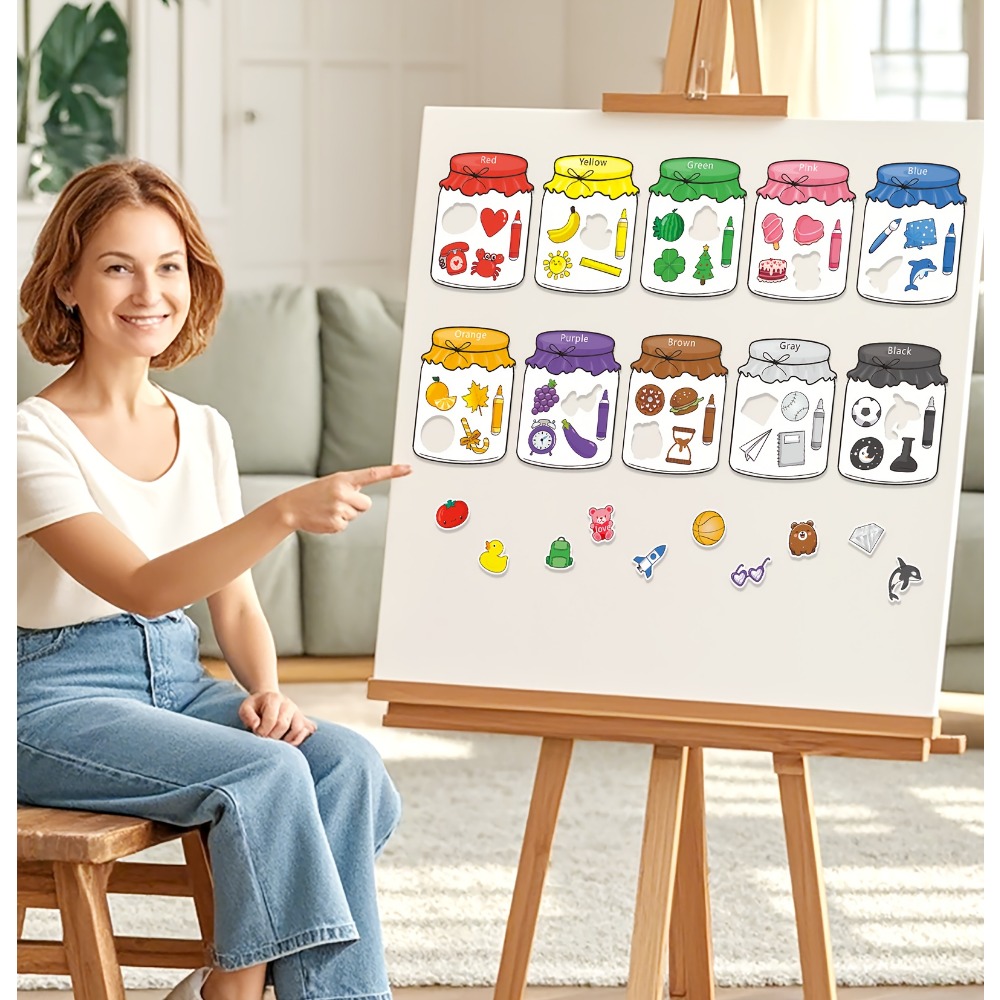 التعرف على الألوان مجموعة الفر - مراجعة Magnetic Drawing Board وسعره
