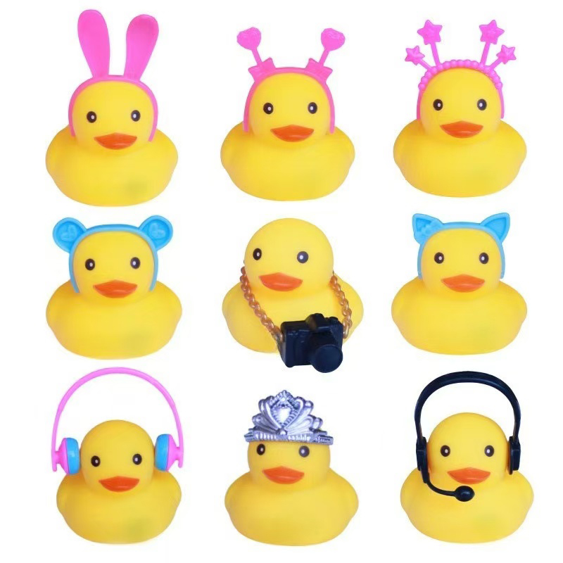 10 قطعة ملحقات البطة المطاطية  - مراجعة Rubber Duck Bath وسعره