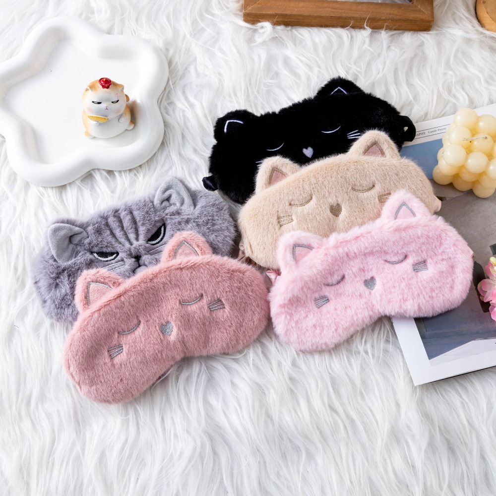 قناع نوم لطيف على شكل قطة للنس - مراجعة Soft Plush Doll وسعره