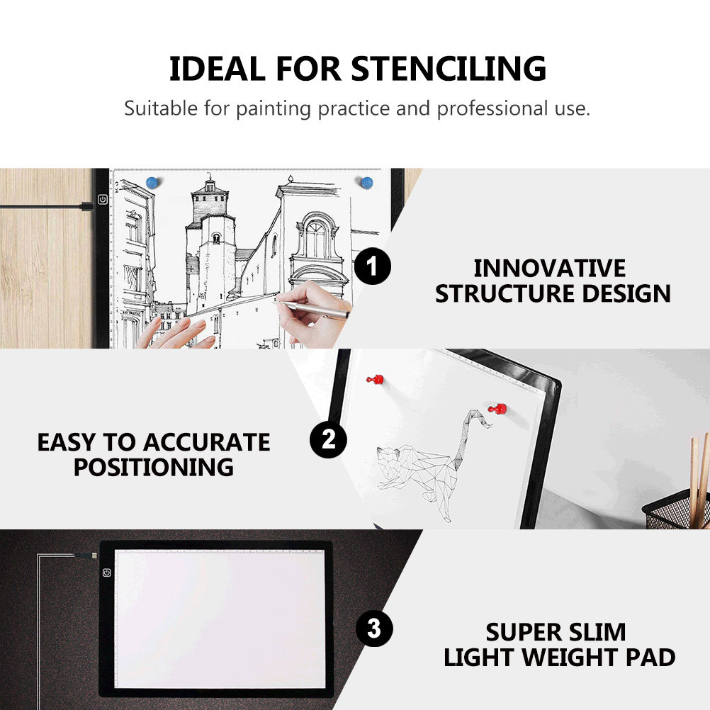 لوحة رسم مضيئة LED مقاس A4 فائ - مراجعة Magnetic Drawing Board وسعره