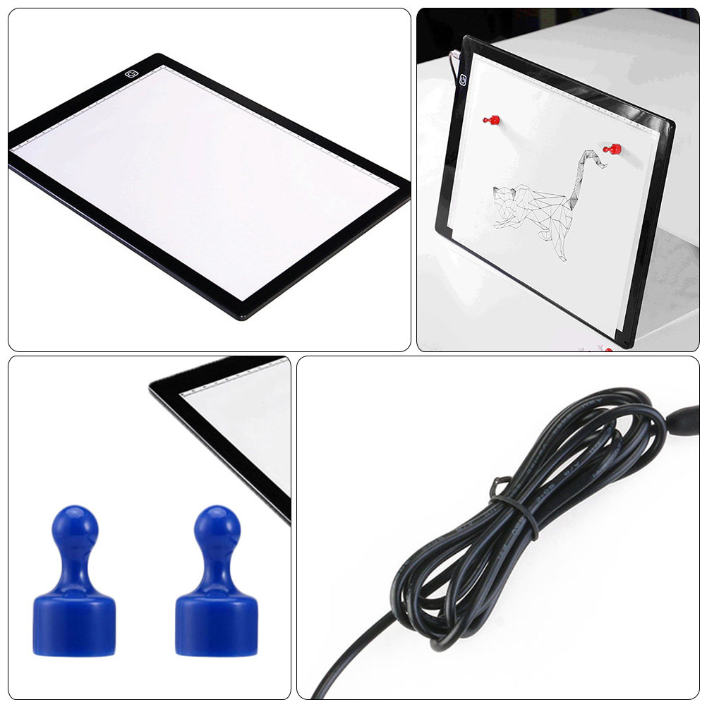 لوحة رسم مضيئة LED مقاس A4 فائ - مراجعة Magnetic Drawing Board وسعره